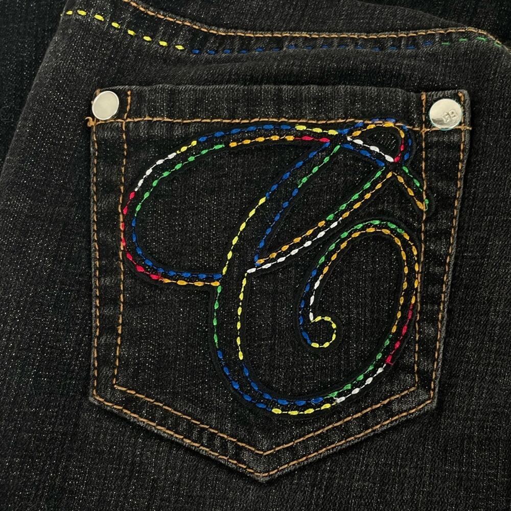 Coogi Straight Leg Black Jeans Size 7 - Picture 5 of 12
